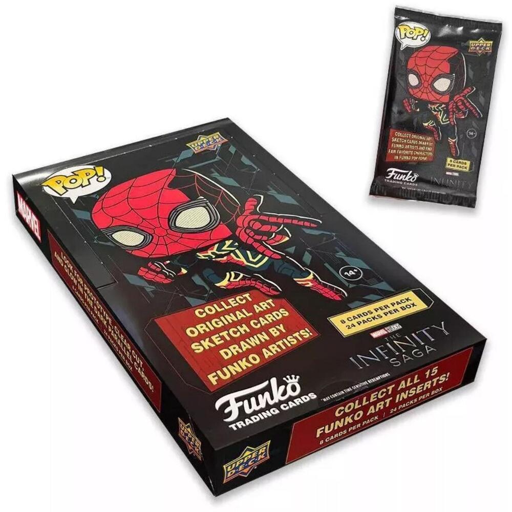Funko Pop Upper Deck Marvel Trading Cards Box 24 Packs The Infinity Saga Sealed